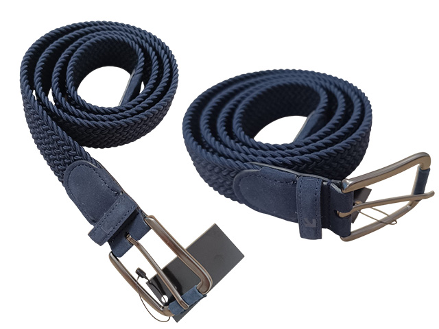 CINTURON ELASTICO AZUL MARINO