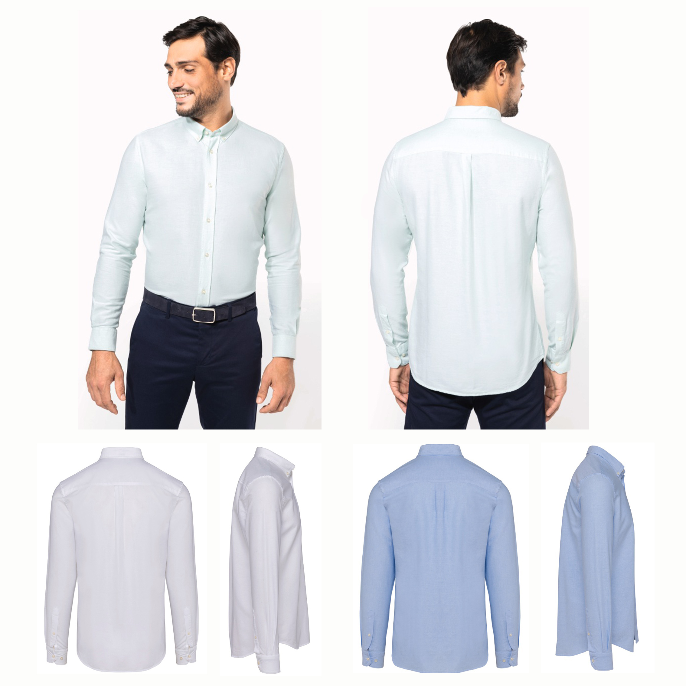 CAMISA OXFORD ML HOMBRE