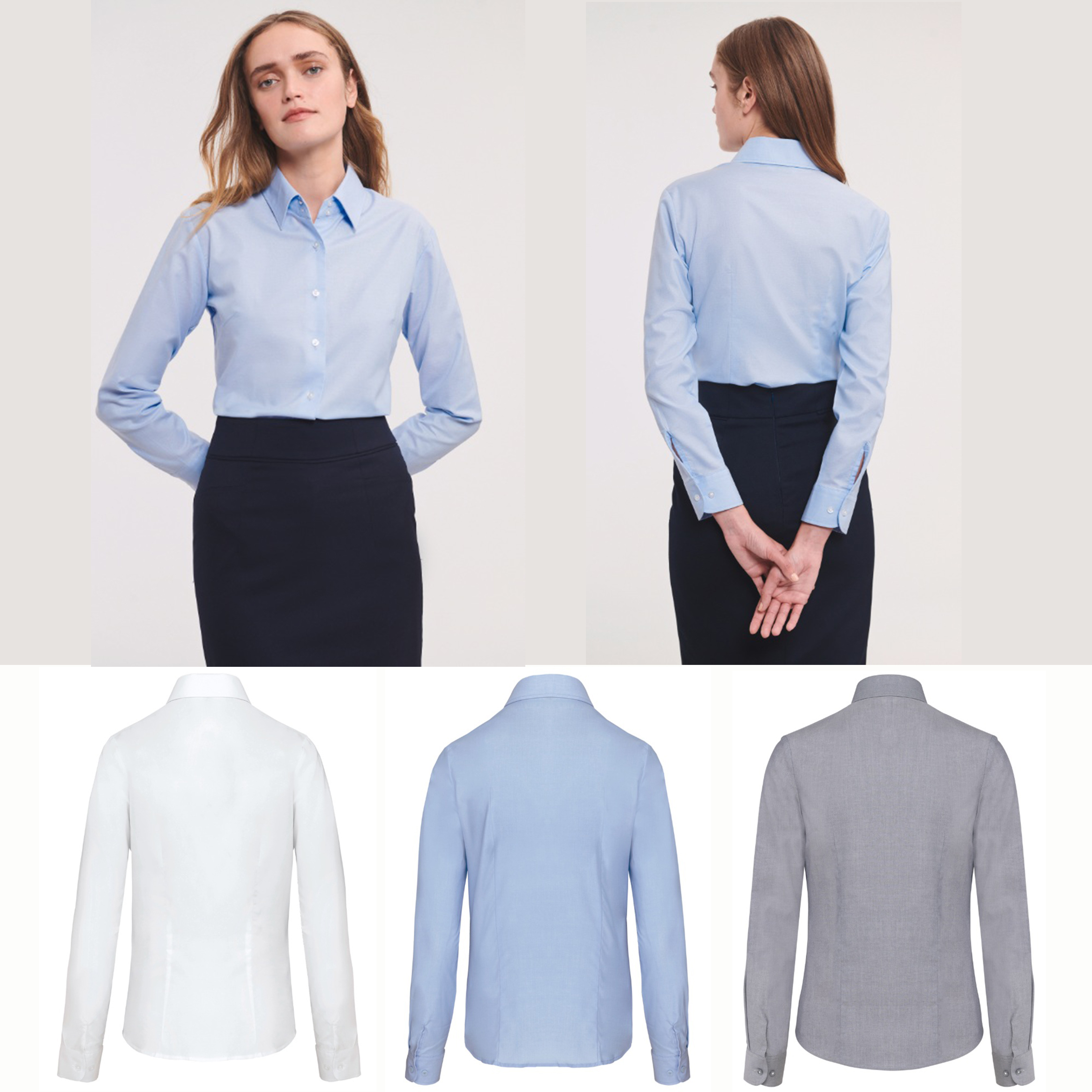 CAMISA OXFORD ML MUJER