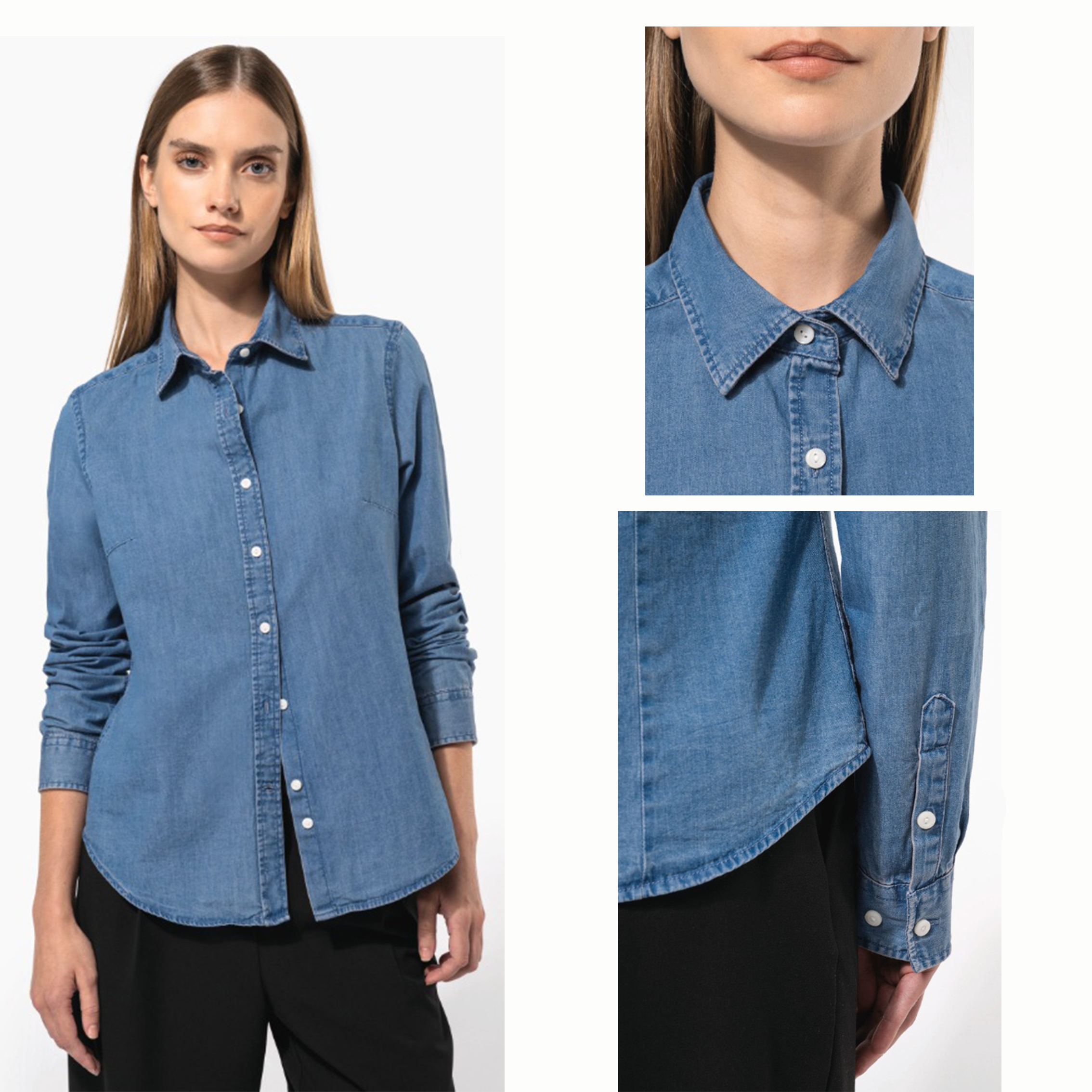 CAMISA DENIM MUJER