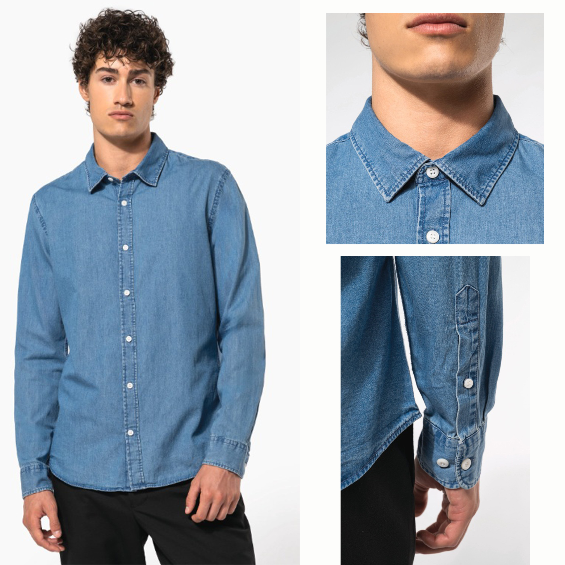CAMISA DENIM HOMBRE