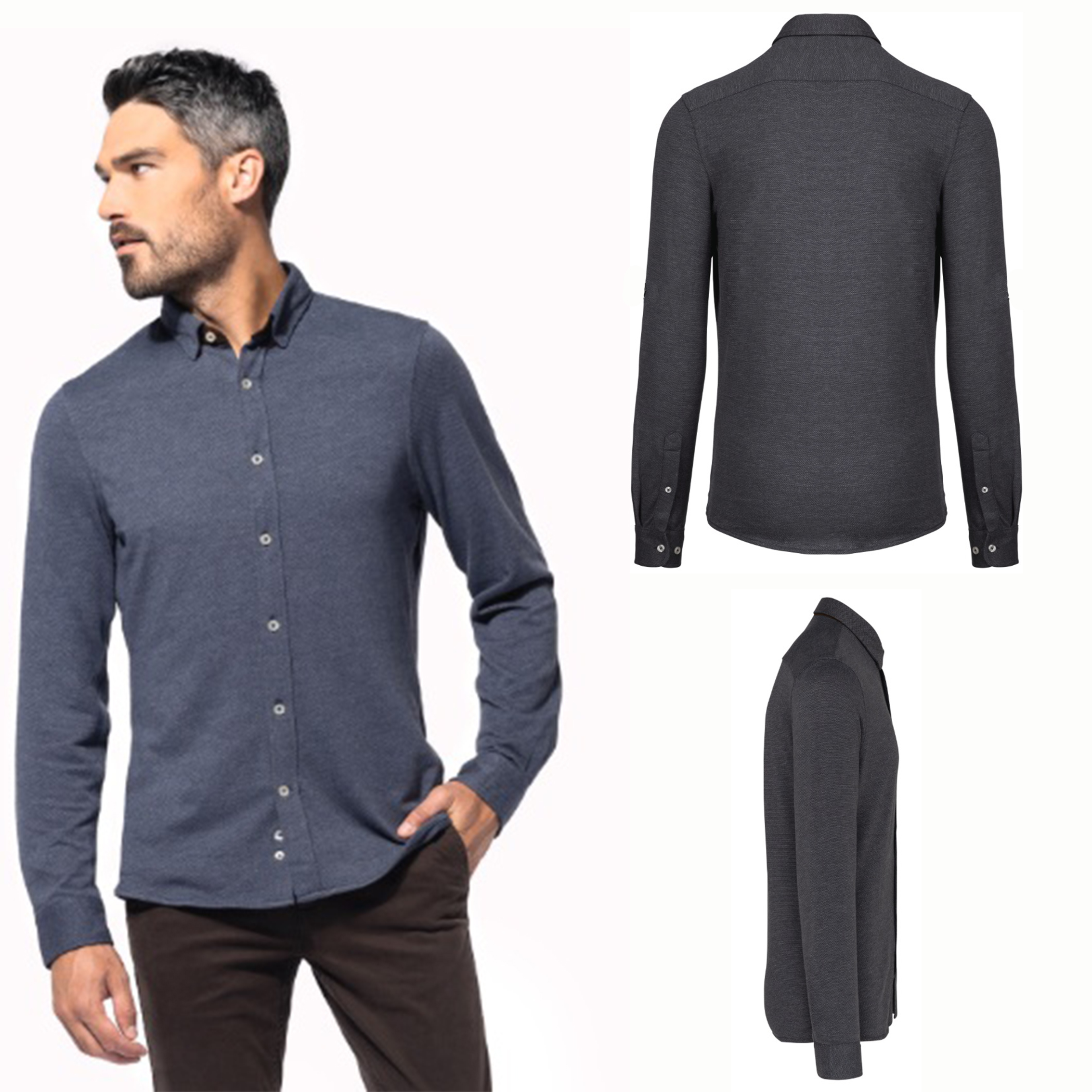 CAMISA JACQUARD ML HOMBRE