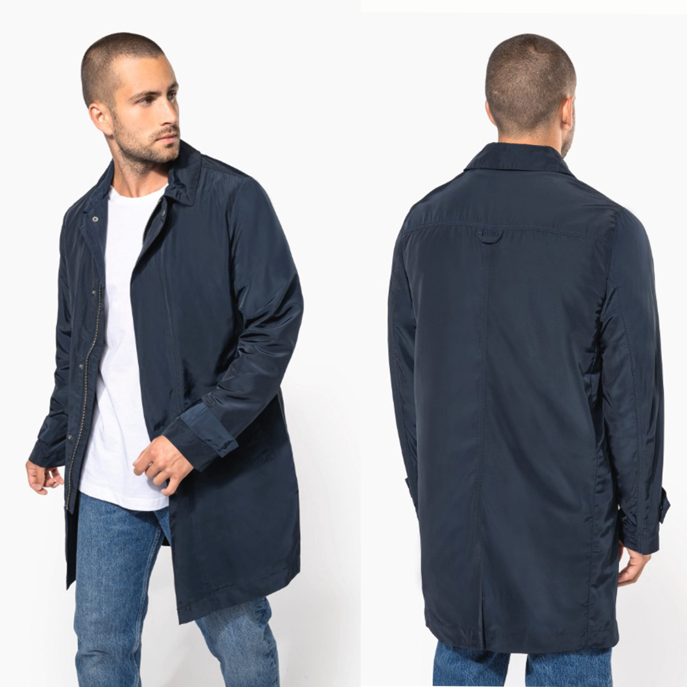 GABARDINA AZUL HOMBRE