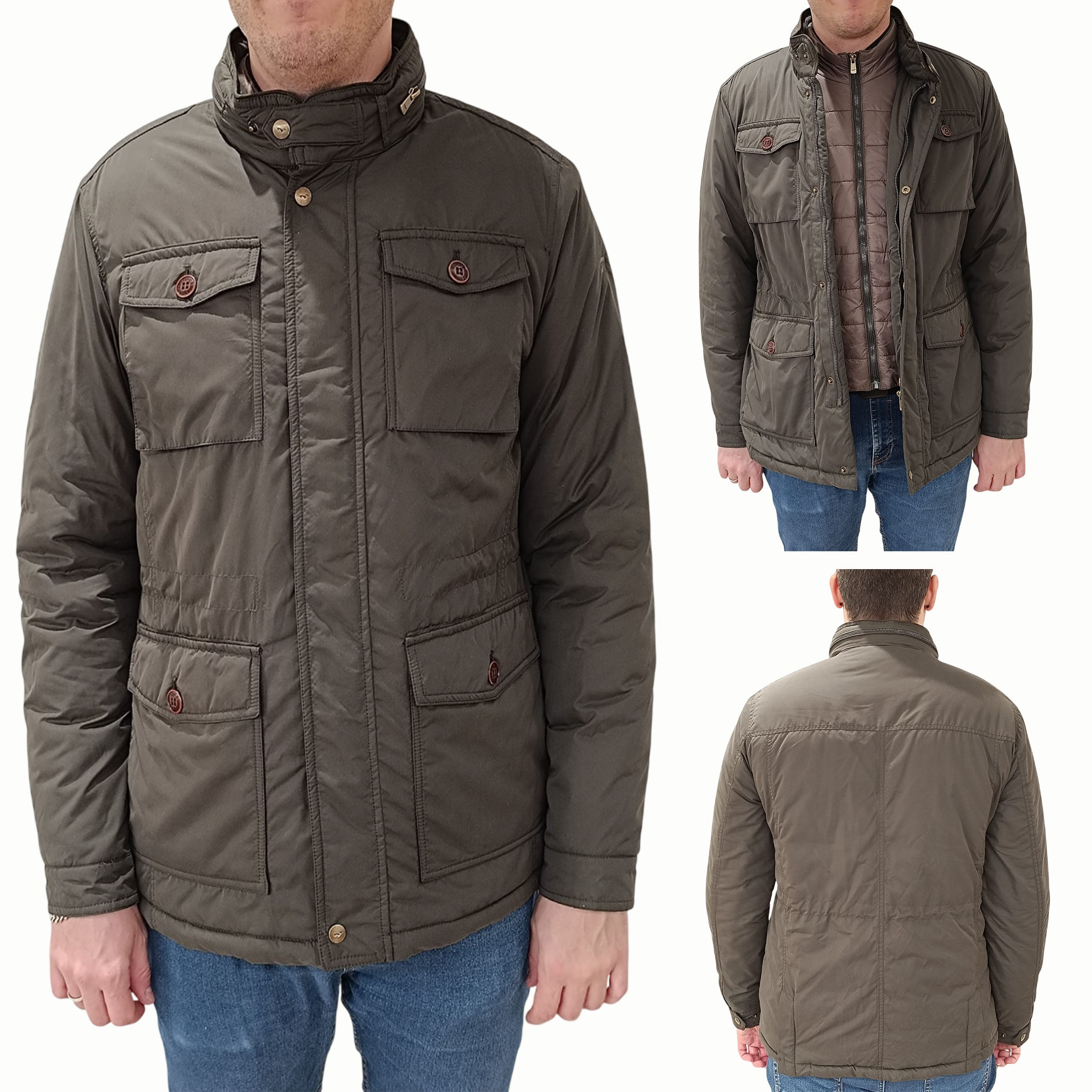PARKA KAKI HOMBRE