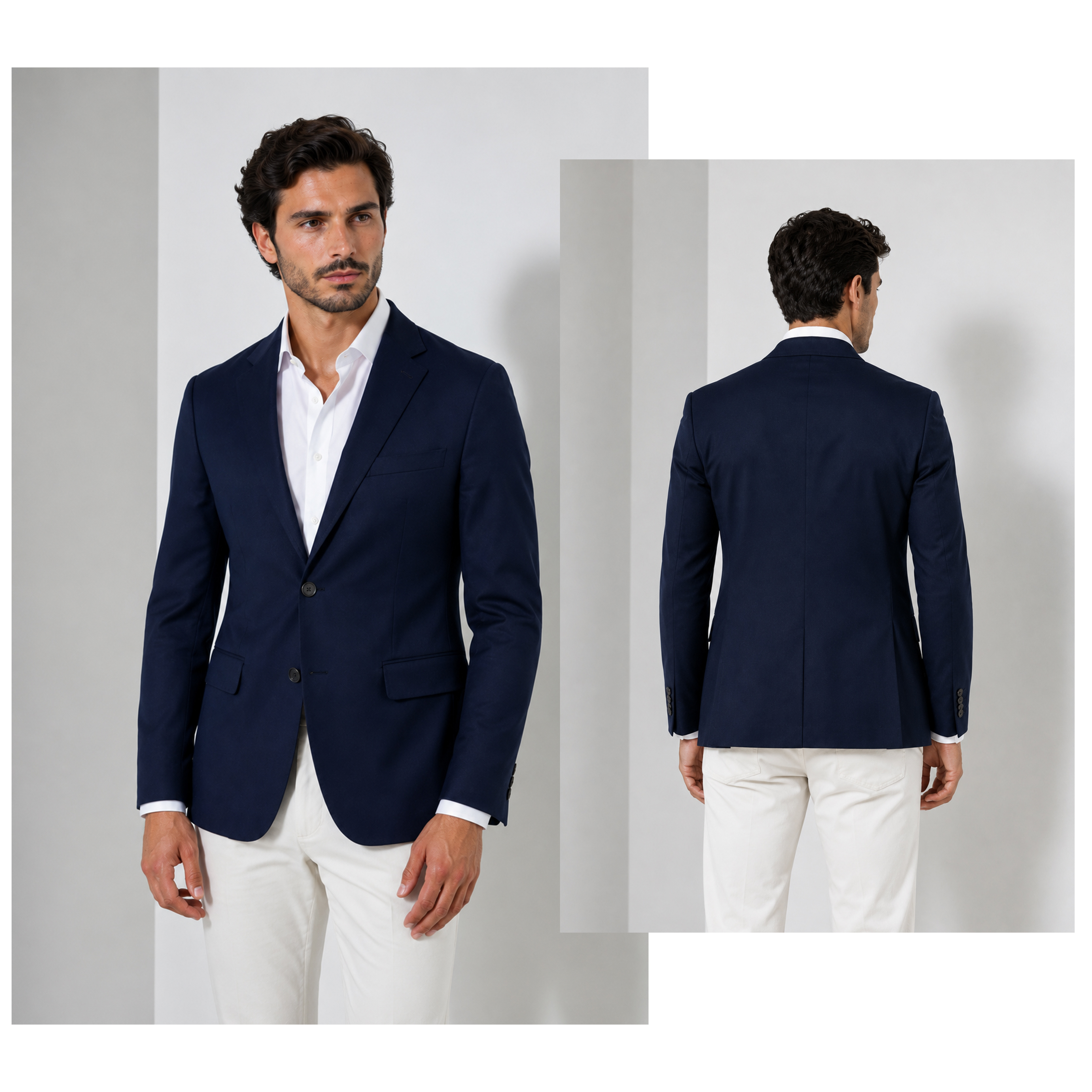 AMERICANA TEJIDO FINO AZUL