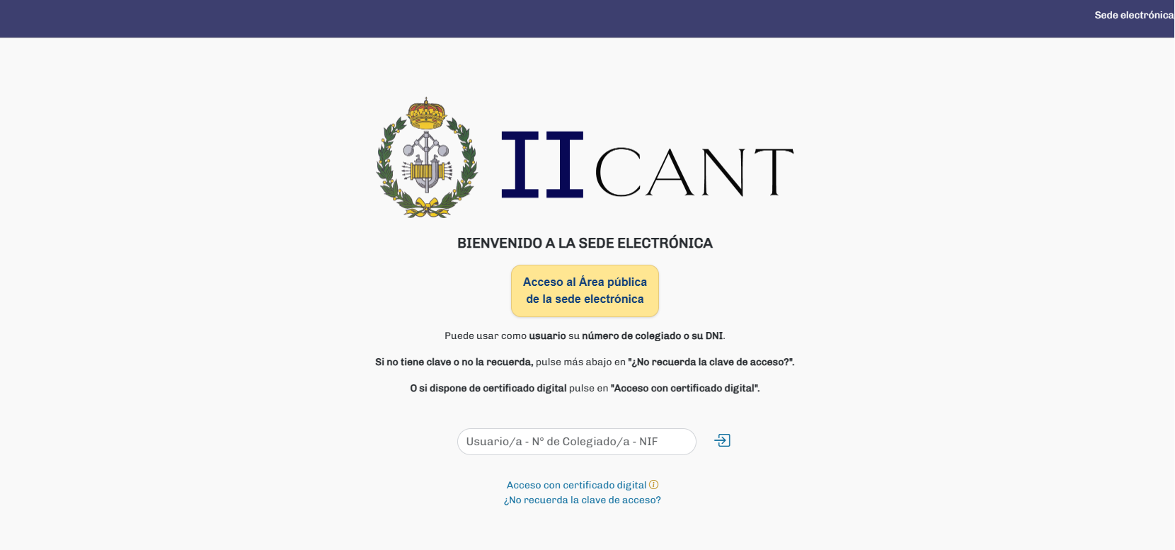 Acceso a plataforma electrónica