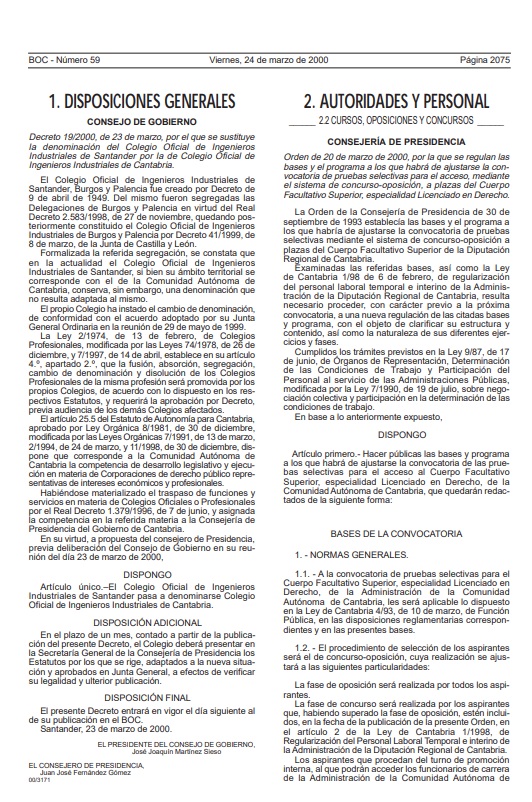 50 aniversario del Colegio de Ingenieros Industriales de Cantabria